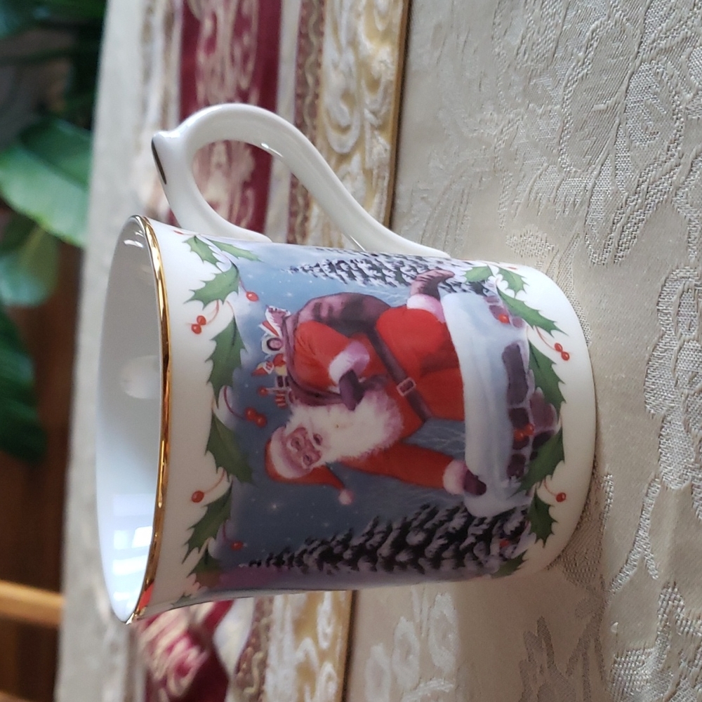2 Lenox Christmas Mugs